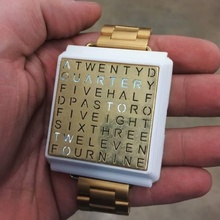 Times Square wordclock montre bracelet gadgets électronique bijoux montres 3d print model - Mito3D