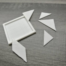 tangram tahta oyunları 3d print model - Mito3D