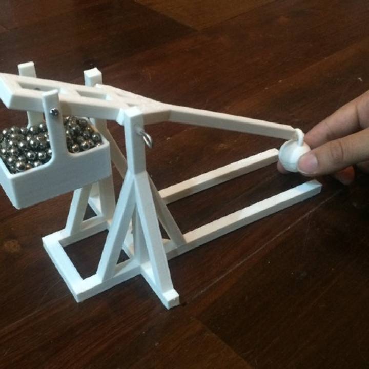 Trebuchet Spielzeuge Spiele Spaß Spiel Spielzeug Waffe 3D print model - Mito3D