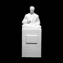 grave stone valentin petrovich glushko scan bust man gravestone 3d print model - Mito3D