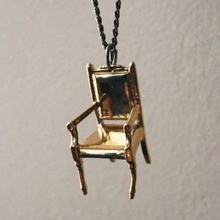 tiny chair jewellery necklace rings 3d print model - Mito3D