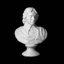 oliver cromwell scan bust man 3d print model - Mito3D