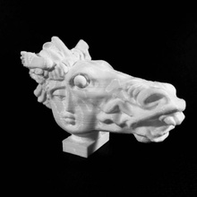 birth pegasus scan bust wings horsehead manhead 3d print model - Mito3D