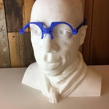 designitwright - flips v05 product design social media flip-able spectacles open frames shaped lenses fashion & accessories contest glasses eyewear socialmedia flip trendy ianwright wright nearsighted flipping near-sighted carylucier justwright flippable upside-down 3d print model - Mito3D