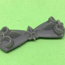 fleur corbata moño joyería Corbata 3d print model - Mito3D