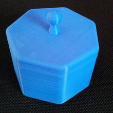 7 caras caja jardín tapa 3d print model - Mito3D