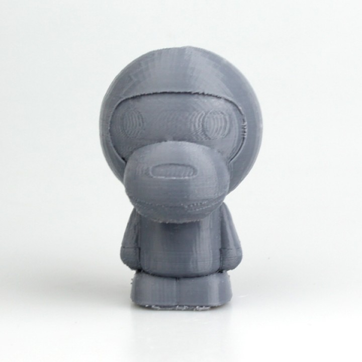 baby milo fan Kunst Tiere logo Menschenaffen 3D print model - Mito3D