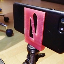 smartphone trípode montar artilugio electrónica iphone cámara 6 iphone7 3d print model - Mito3D