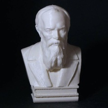 lápida sepulcral fiodor dostoyevsky escanear busto hombre muerte 3d print model - Mito3D