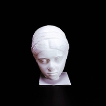 marble portrait young woman scan head roman 3d print model - Mito3D