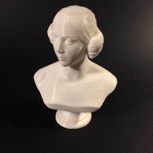 portrait young woman scan bust 3d print model - Mito3D