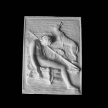 relief sleeping endymion scan animal man roman 3d print model - Mito3D