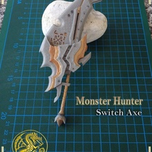 monster hunter switch axe props & cosplay weapon monsterhuntercontest 3d print model - Mito3D