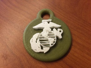 usmc portachiavi moda Accessori esercito marines Uniti d'America militare marino Portachiavi unito Marina Militare usmarines 3d print model - Mito3D