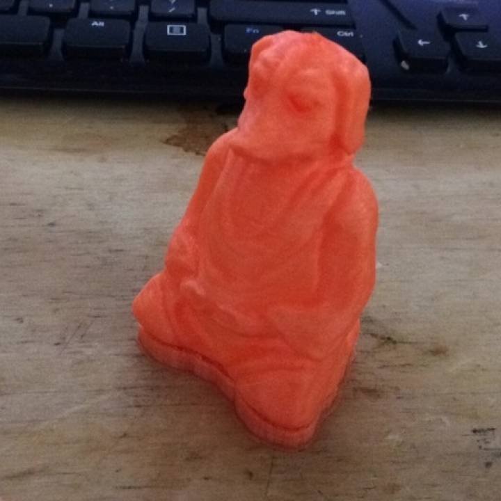 Budda köpek 2 hayran Sanat Evcil Hayvanlar 3D print model - Mito3D