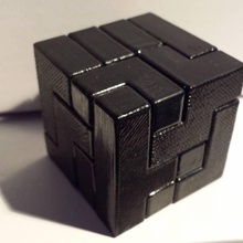 3d cubo enigma 4x4x4 brinquedos jogos jogo quebra cabeças 3d print model - Mito3D