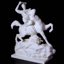 theseus fighting centaur bi scan 3d print model - Mito3D