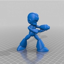 mega man figure toys & games toy 3d print model - Mito3D