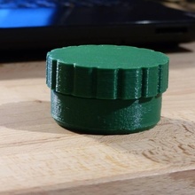 screw-in container & garden box screw jar 3d print model - Mito3D