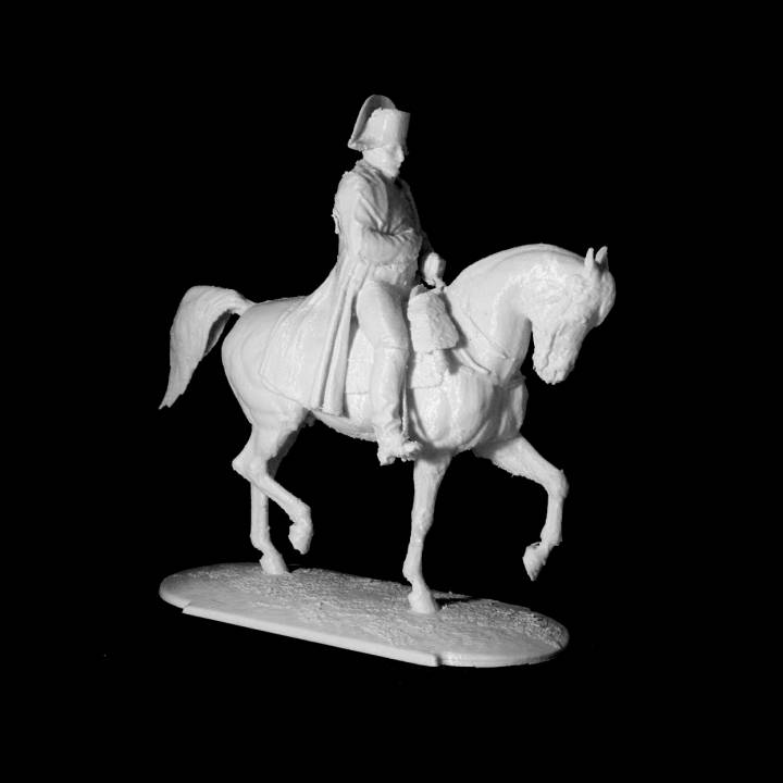 Pferdesport Statue Napoleon Scan Tier königlich Ganzkörper 3D print model - Mito3D