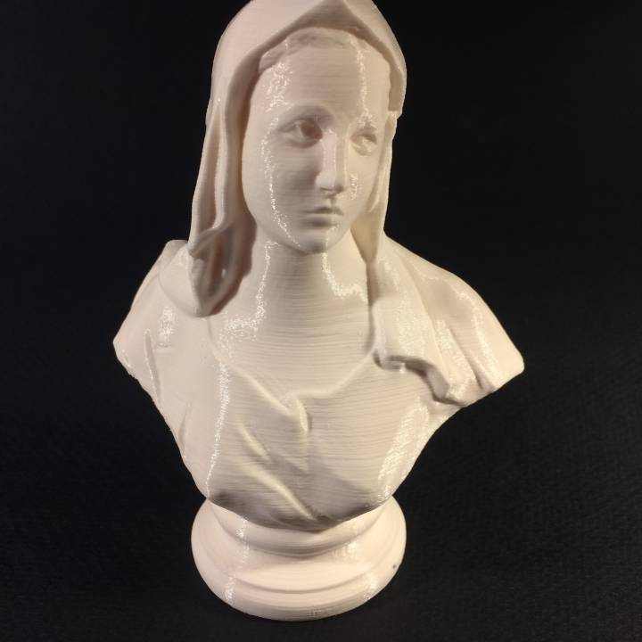 büst koro ahır katedral poz taramak Kadın 3D print model - Mito3D