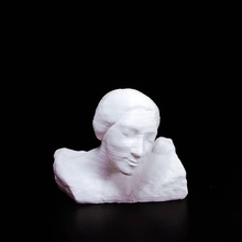 portrait artistes femme analyse 3d print model - Mito3D