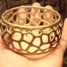 Voronoi pulseira jóias anel 3d print model - Mito3D