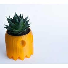 fantôme Pac Man planteur ventilateur art drôle jardinières 3d print model - Mito3D