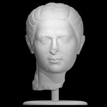 romano cabeça mulher Varredura antigo fracasso 3d print model - Mito3D