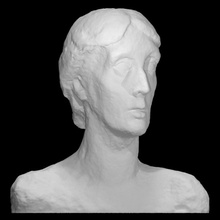 virginia woolf scan bust sculpture woman bronze public writer virginia-woolf 3d print model - Mito3D