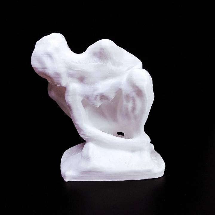 Rodin Portland arte museu 3d Varredura agachado mulher Educação impressao 3D 3dscan 3D print model - Mito3D