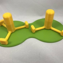 gemelo tapas juguetes juegos magnético Magneturn 3d print model - Mito3D