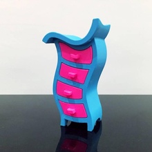 Wonkey peito gavetas jardim recipiente bugiganga caixa 3d print model - Mito3D