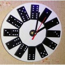 domino clock & garden 3d print model - Mito3D