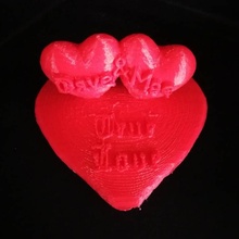 3d stampato San Valentino giardino cuore vero amore valentinesdaygreeting 3d print model - Mito3D