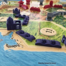 otomano tema jugador conjunto colonos catan tablero juegos juego mesa imperio piezas Deckedout3d settersofcatan 3d print model - Mito3D