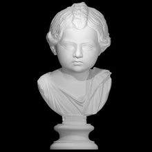 Büste Junge Scan Porträt römisch Kind Marmor 3d print model - Mito3D