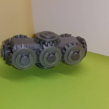 avec 10 pignons coniques smussatura ingranaggi giocattoli Giochi Progettazione 3D 3d print model - Mito3D