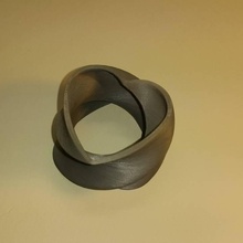 tordu cœur coeur torsade bijoux porte clés Conception 3D 3d print model - Mito3D
