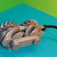 engrenages paradoxal engrenage jouets Jeux porte clés mécanique pignons roues 3d print model - Mito3D