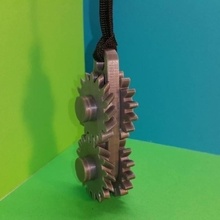gears keychain - porte cl engrenages fashion & accessories 3d-design 3d print model - Mito3D