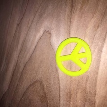peace sign necklace pendant - lost pla form fan art lostpla 3d print model - Mito3D