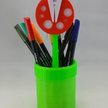 mario piranha plantar caneta suporte Panela jardim penpot porta canetas supermario planta 3d print model - Mito3D