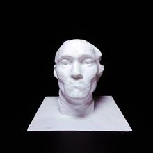 monumental cabeça Jean aire Portland arte museu 3d Varredura estátua Rodin expositor 3d print model - Mito3D