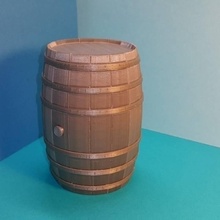 tonneau - puzzle barrel bordeaux option tirelire piggy bank toys & games education piggybank 3d print model - Mito3D