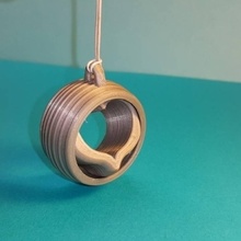 coeur prisonnier - captive heart jewellery keychain 3d print model - Mito3D