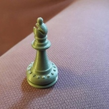 xadrez pi ces fou bispo borda jogos peça 3d print model - Mito3D