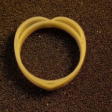 corazón anillo bague coeur joyería 3d print model - Mito3D