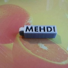 porte chiavi pr nom mehdi moda Accessori portachiavi clef 3d print model - Mito3D