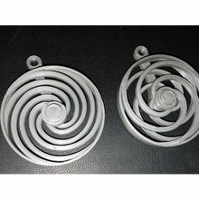 ottico illusione 2 d'optique spirale moda Accessori portachiavi ruote 3d print model - Mito3D